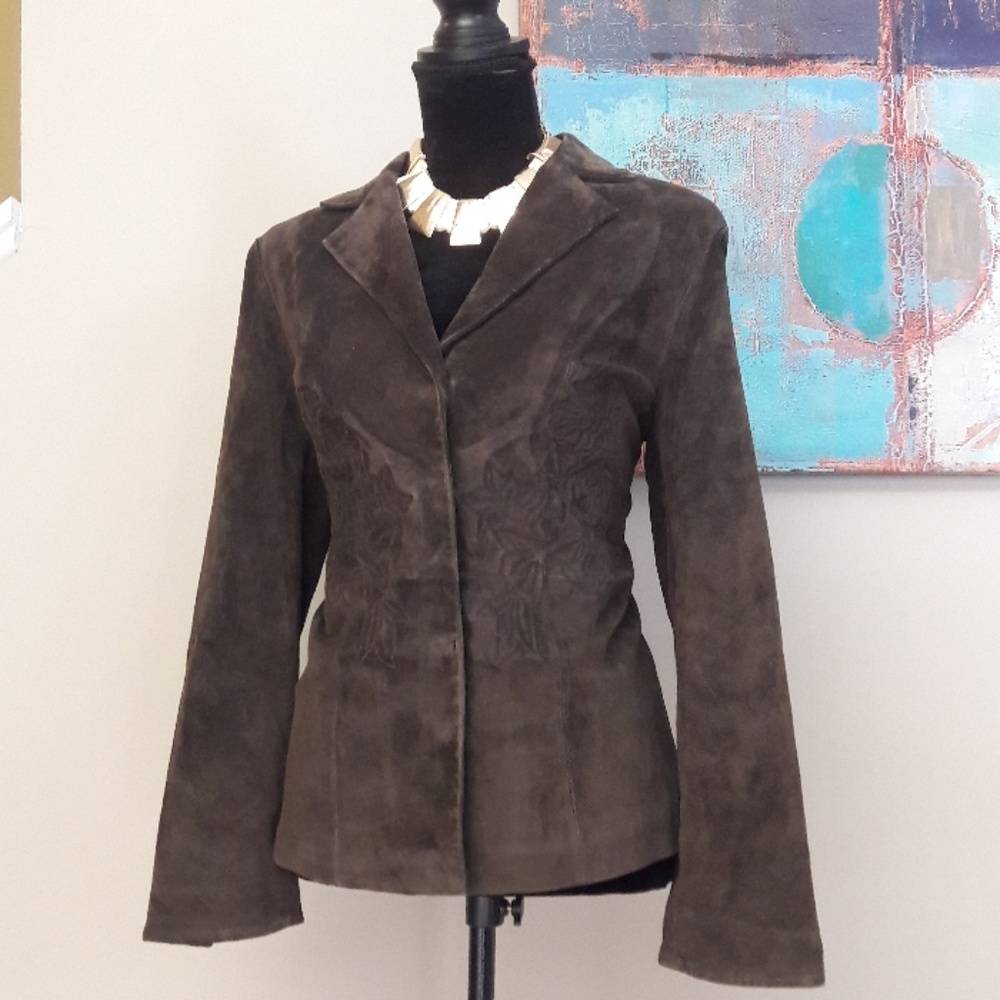 Madison Studio/ Brown Suede/ Blazer/ Jacket - image 3
